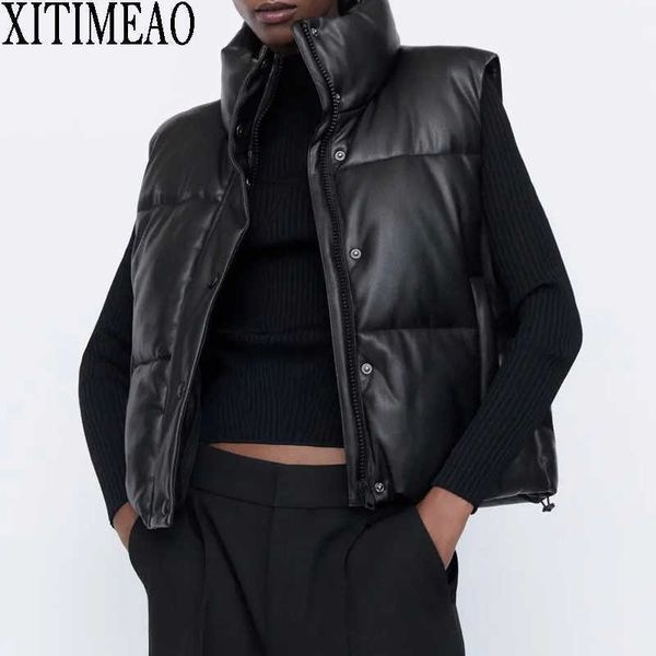 za women fashion thick warm parkas coat vintage pockets drawstring female sleeveless cotton vest outerwear chic 210602, Black;white
za women fashion thick warm parkas coat vintage pockets drawstring female sleeveless cotton vest outerwear chic 210602, Black;white