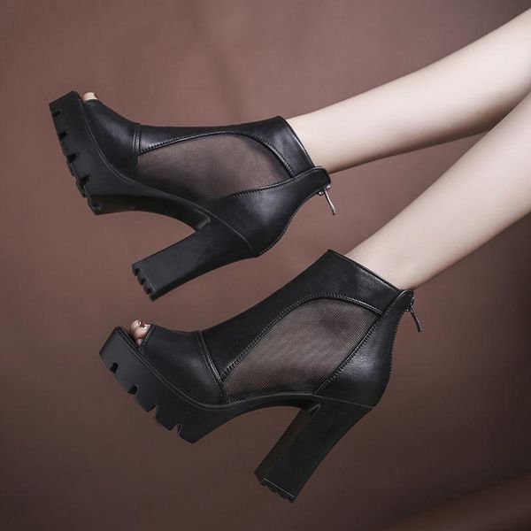 sandals women platform 2021,peep toe summer heels,mesh shoes,thick heel,back zip,korean style,female footware,black,drop
sandals women platform 2021,peep toe summer heels,mesh shoes,thick heel,back zip,korean style,female footware,black,drop