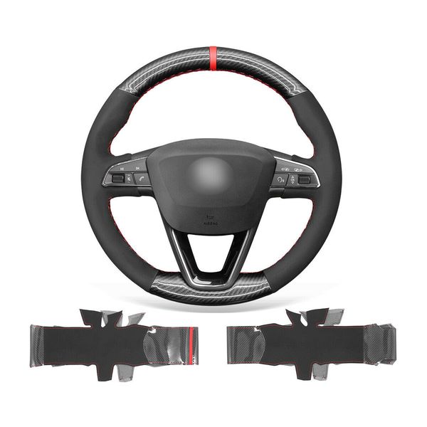 diy car steering wheel cover warp for seat leon ibiza alhambr durable black suede pu carbon fiber
diy car steering wheel cover warp for seat leon ibiza alhambr durable black suede pu carbon fiber