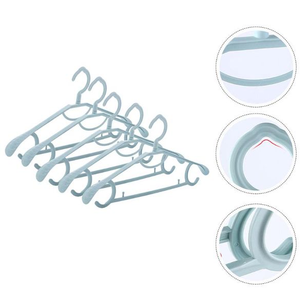 hangers & racks 5pcs plastic clothes bracket traceless hanger home skidproof