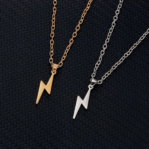 rinhoo stainless steel necklace for women men long chain small lightning pendant party ornament jewelry gift, Silver
rinhoo stainless steel necklace for women men long chain small lightning pendant party ornament jewelry gift, Silver
