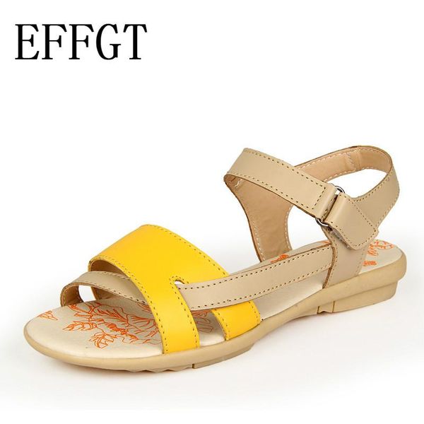 sandals effgt women casual leather flat heel summer shoes woman patch beach mother c794, Black
sandals effgt women casual leather flat heel summer shoes woman patch beach mother c794, Black