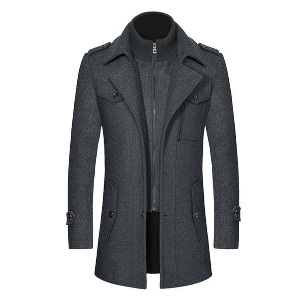 men's wool & blends fashion clothing woolen jacket coats winter coat mid-long trench classic solid thickening #t2g, Black
men's wool & blends fashion clothing woolen jacket coats winter coat mid-long trench classic solid thickening #t2g, Black