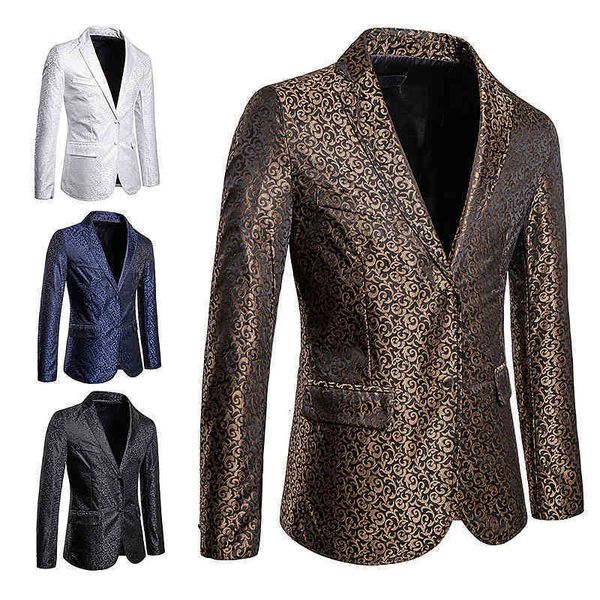 british autumn large men's embossed craft suit coat, White;black
british autumn large men's embossed craft suit coat, White;black