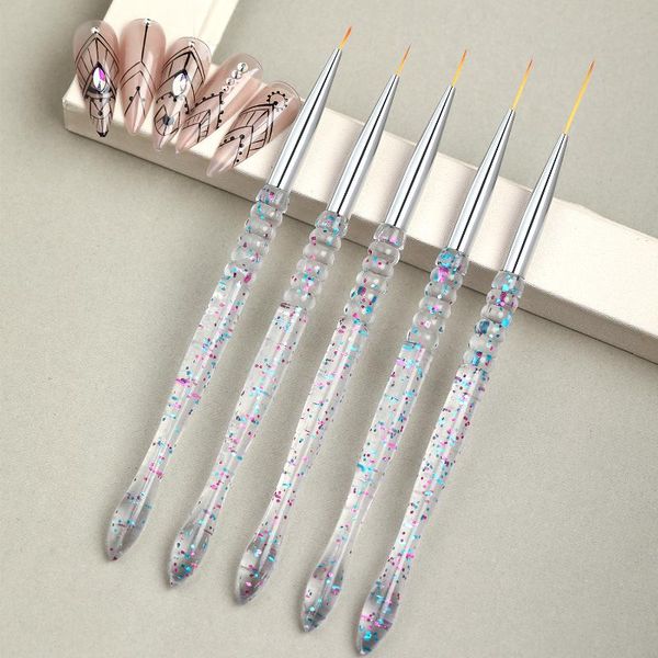 nail brushes 5pcs acrylic art line drawing painting pen set colorful gradient french stripe manicure 3d design diy tools, Yellow
nail brushes 5pcs acrylic art line drawing painting pen set colorful gradient french stripe manicure 3d design diy tools, Yellow