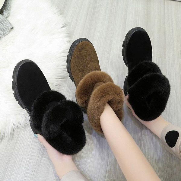 boots women faux fur snow ladies mid heel non slip ankle boot female winter warm soft short furry elegant shoes casual, Black
boots women faux fur snow ladies mid heel non slip ankle boot female winter warm soft short furry elegant shoes casual, Black
