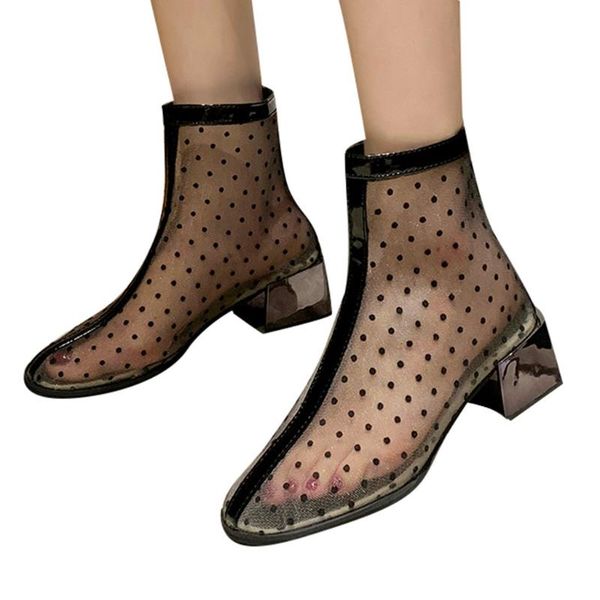 boots sagace mesh ankle women summer autumn dots short booties ladies shoes high-heel round toe, Black
boots sagace mesh ankle women summer autumn dots short booties ladies shoes high-heel round toe, Black