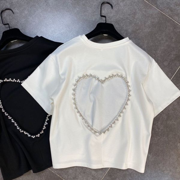 women t-shirt solid color round neck heart design short sleeve fashion spring summer ladies hr326 210525, White
women t-shirt solid color round neck heart design short sleeve fashion spring summer ladies hr326 210525, White