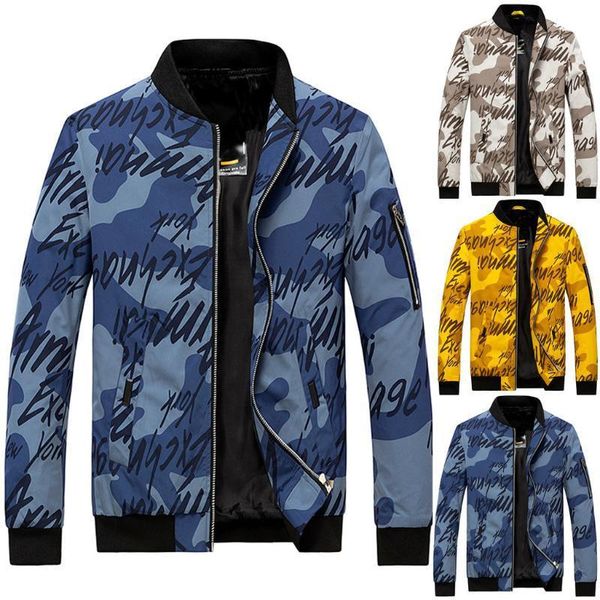 nice mens jackets spring autumn casual coats bomber jacket slim men's printing stand collar zipper outdoor sport coat clothing, Black;brown
nice mens jackets spring autumn casual coats bomber jacket slim men's printing stand collar zipper outdoor sport coat clothing, Black;brown