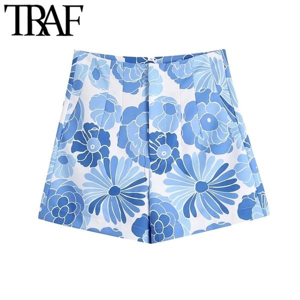 traf women chic fashion side pockets floral print bermuda shorts vintage high waist zipper fly female short pants mujer 210621, White;black
traf women chic fashion side pockets floral print bermuda shorts vintage high waist zipper fly female short pants mujer 210621, White;black