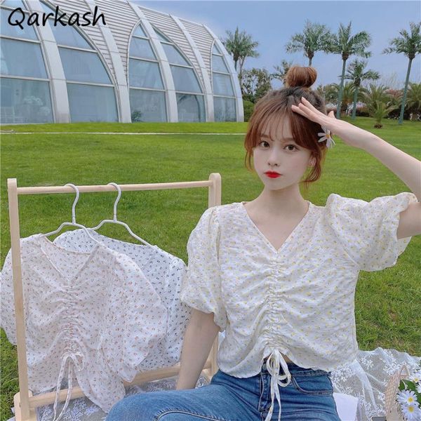 women's blouses & shirts floral women shirring summer 3 colors short sleeve sweet ladies college tender lovely fashion all-match design, White
women's blouses & shirts floral women shirring summer 3 colors short sleeve sweet ladies college tender lovely fashion all-match design, White