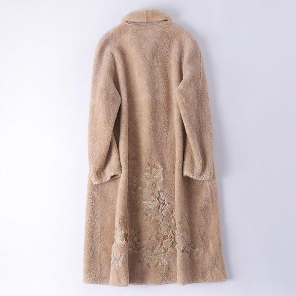 women's fur & faux sheep shearling real coat winter jacket women mink collar wool female long coats manteau femme my, Black
women's fur & faux sheep shearling real coat winter jacket women mink collar wool female long coats manteau femme my, Black
