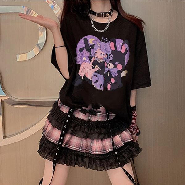 kawaii women t shirt japanese cartoon love girl print short-sleeved anime casual harajuku ulzzang summer retro clothing, White
kawaii women t shirt japanese cartoon love girl print short-sleeved anime casual harajuku ulzzang summer retro clothing, White