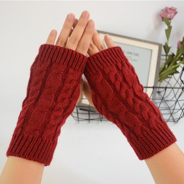 sports gloves half finger for women winter soft warm wool knitting arm mittens handschoenen guantes mujer ne, Black
sports gloves half finger for women winter soft warm wool knitting arm mittens handschoenen guantes mujer ne, Black