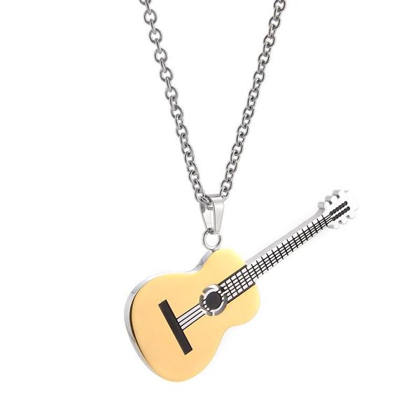 stainless steel necklace for men women gold silver color music guitar necklace jewelry collier guitare jewellery
stainless steel necklace for men women gold silver color music guitar necklace jewelry collier guitare jewellery
