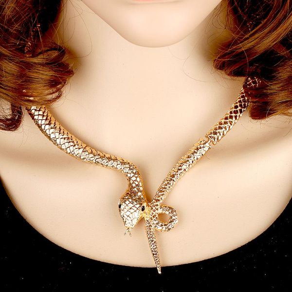 chokers hahatoto arrived metal with gold plated snake necklace for women statement chunky choker necklaces hallowmas jewelry, Golden;silver
chokers hahatoto arrived metal with gold plated snake necklace for women statement chunky choker necklaces hallowmas jewelry, Golden;silver