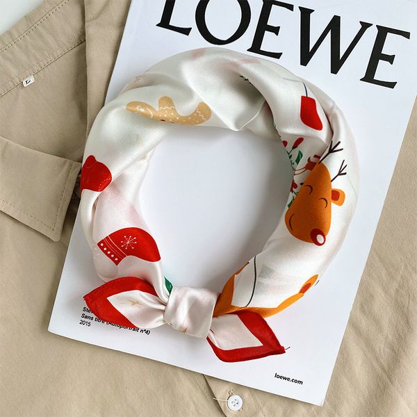 new christmas snowman deer small square real mulberry silk lovely korean fashion versatile scarf, Black;purple
new christmas snowman deer small square real mulberry silk lovely korean fashion versatile scarf, Black;purple