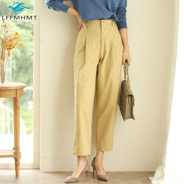 2021 women spring autumn new fashion solid color elastic waist cotton pant office lady korean style casual simple trousers uzbc, Black;white
2021 women spring autumn new fashion solid color elastic waist cotton pant office lady korean style casual simple trousers uzbc, Black;white