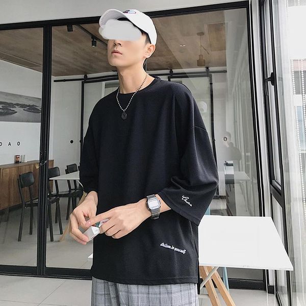 men's t-shirts t-shirt summer short sleeve loose fashion brand fattening plus size hk style trend hip-hop harajuku shirt, White;black
men's t-shirts t-shirt summer short sleeve loose fashion brand fattening plus size hk style trend hip-hop harajuku shirt, White;black