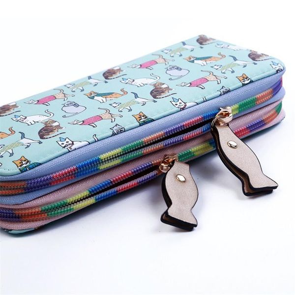 wallets fashion cute cat print wallet long double fish style zippers women student purse card holder coin phone, Red;black
wallets fashion cute cat print wallet long double fish style zippers women student purse card holder coin phone, Red;black