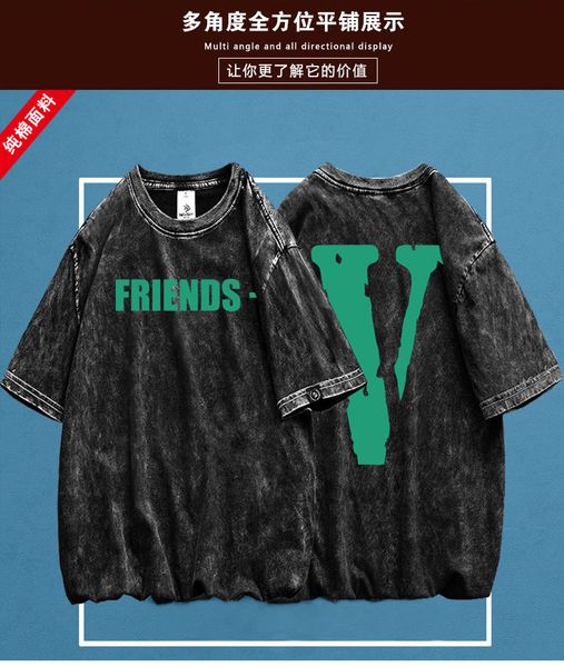 summer same style big v printed pure black loose half sleeve t-shirt,tee, White;black
summer same style big v printed pure black loose half sleeve t-shirt,tee, White;black