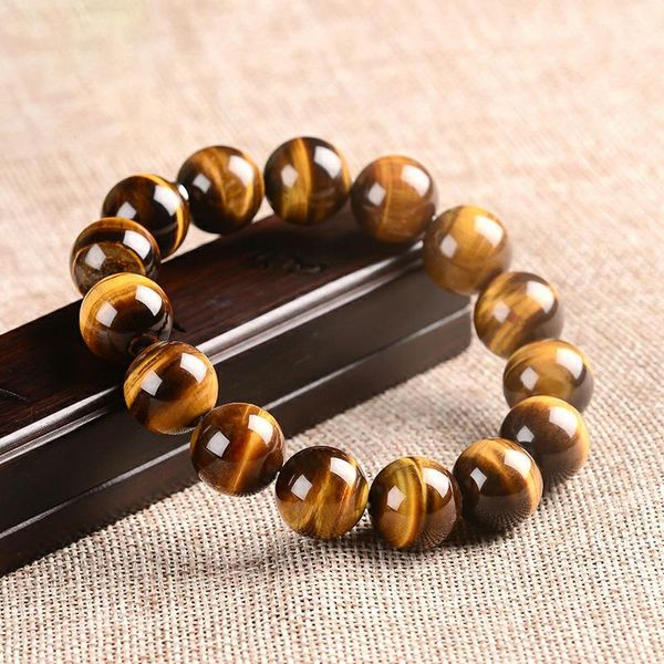 beaded, strands fashion simple tiger eye bracelet men's charm natural stone jewelry healing feng shui buddha bead, Black
beaded, strands fashion simple tiger eye bracelet men's charm natural stone jewelry healing feng shui buddha bead, Black