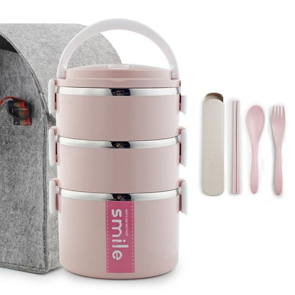 1 2 3 layer thermal lunch box stainless steel leakproof kids student worker large container camping japan style bento boxs 
1 2 3 layer thermal lunch box stainless steel leakproof kids student worker large container camping japan style bento boxs