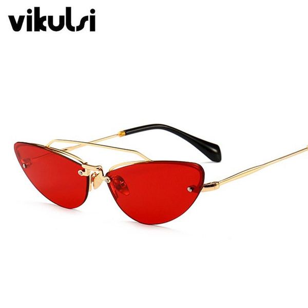 sunglasses chic ladies rimless cat eye women double bridge sun glasses for female gold metal frame eyewear shades uv400, White;black
sunglasses chic ladies rimless cat eye women double bridge sun glasses for female gold metal frame eyewear shades uv400, White;black