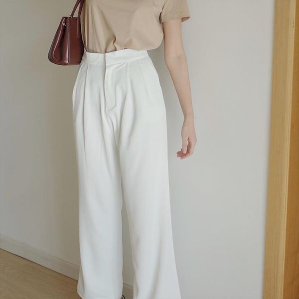 zipper long trousers white womens pants high waist loose straight simple, Black;white
zipper long trousers white womens pants high waist loose straight simple, Black;white