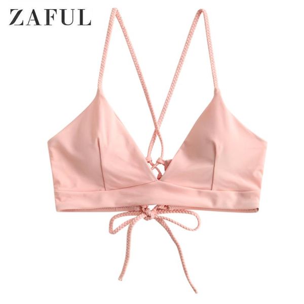 zaful maroon braided straps lace up bikini for women solid spaghetti straps bikini bra summer swimwear female fashion
zaful maroon braided straps lace up bikini for women solid spaghetti straps bikini bra summer swimwear female fashion