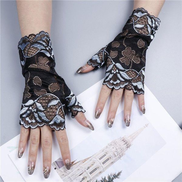 women half fingers gloves summer stretch thin semi-finger driving gloves anti-slip sunscreen anti-uv fingerless mittens, Blue;gray
women half fingers gloves summer stretch thin semi-finger driving gloves anti-slip sunscreen anti-uv fingerless mittens, Blue;gray