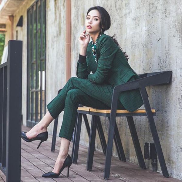 korean version of the new ol'professional temperament was little jacket thin green pants plaid two-piece suit nq77, White;black
korean version of the new ol'professional temperament was little jacket thin green pants plaid two-piece suit nq77, White;black