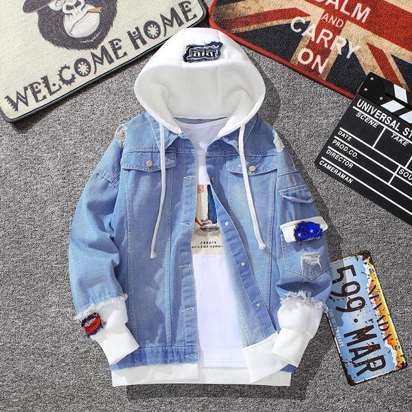men's jackets denim jacket mens hooded slim fit casual streetwear jean long sleeve trendy outerwear autumn winter coat for men, Black;brown
men's jackets denim jacket mens hooded slim fit casual streetwear jean long sleeve trendy outerwear autumn winter coat for men, Black;brown