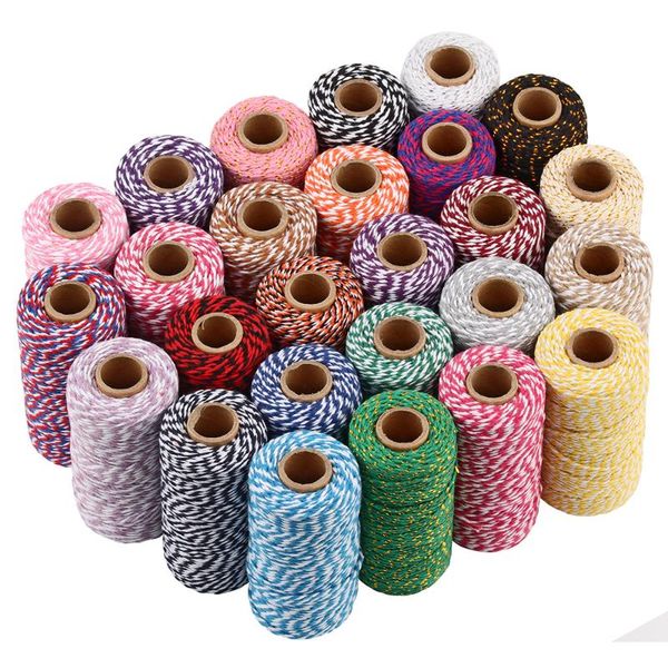 yarn diy twisted cords gift packaging accessories packing decoration wedding party double color cotton baker twine rope, Black;white
yarn diy twisted cords gift packaging accessories packing decoration wedding party double color cotton baker twine rope, Black;white