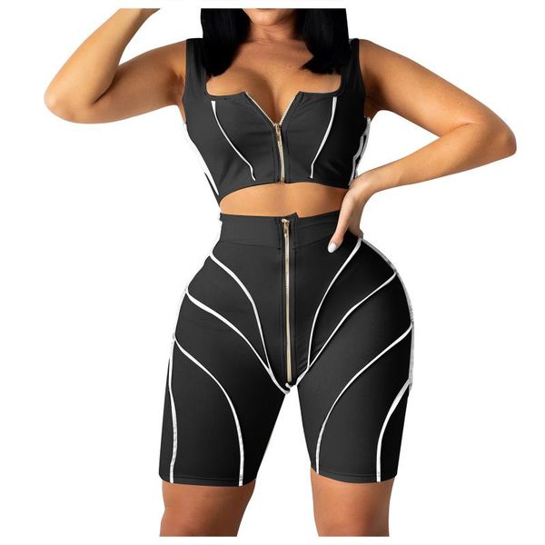 women's tracksuits blusa 2021 moda para mujer de cover-ups solid color stitching zipper cardigan vest sports two-piece suitfast, Gray
women's tracksuits blusa 2021 moda para mujer de cover-ups solid color stitching zipper cardigan vest sports two-piece suitfast, Gray