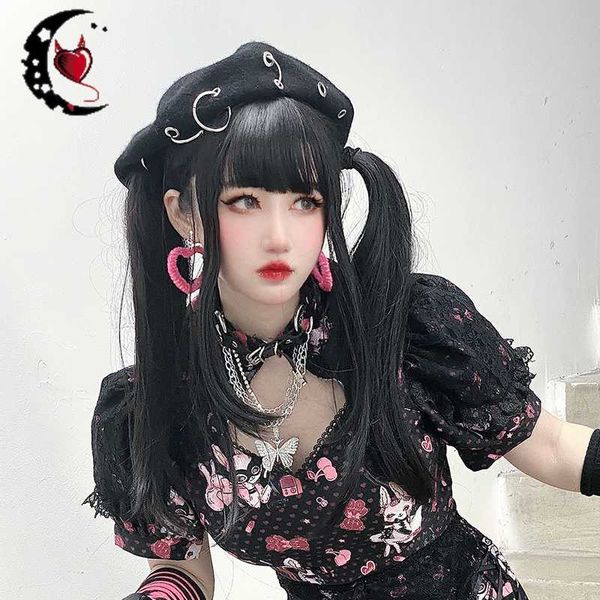 berets gothic hats harajuku darkness girl vintage punk rock style iron rings beret black woolen painter cap, Blue;gray
berets gothic hats harajuku darkness girl vintage punk rock style iron rings beret black woolen painter cap, Blue;gray