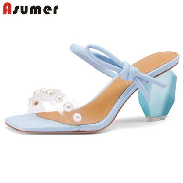 asumer 2021 party wedding shoes women sandals pvc pearl bowknot strange high heels sandals ladies summer shoes, Black
asumer 2021 party wedding shoes women sandals pvc pearl bowknot strange high heels sandals ladies summer shoes, Black