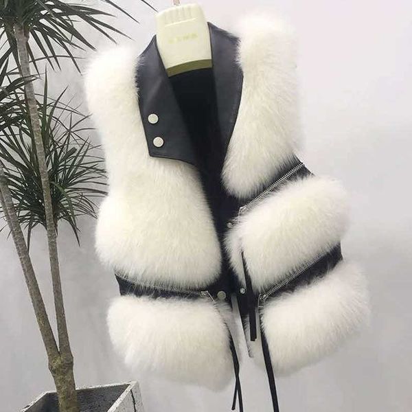 autumn winter fashion faux fur coat women waist female jacket vest fluffy solid color for ladies 210531, Black;white
autumn winter fashion faux fur coat women waist female jacket vest fluffy solid color for ladies 210531, Black;white