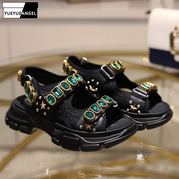 sandals luxury women summer 100% genuine leather platform sneakers street crystal rome runway white/black wedge shoes
sandals luxury women summer 100% genuine leather platform sneakers street crystal rome runway white/black wedge shoes