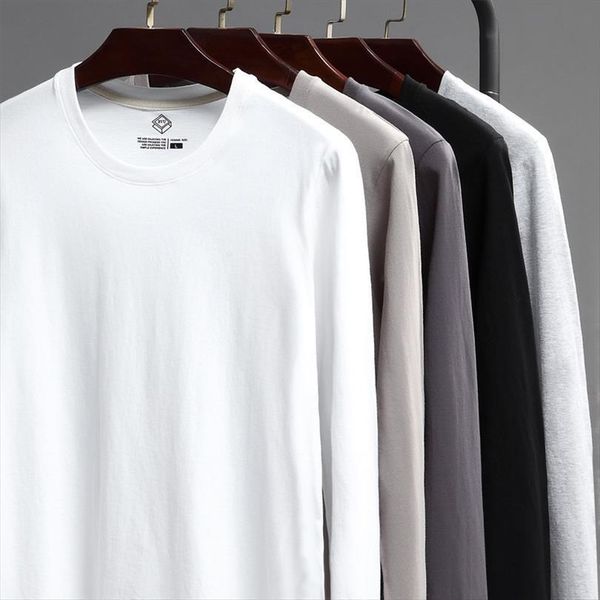 plus size fashion long sleeve men 100% cotton solid color casual cool o neck male tee shirts s 6xl, White;black
plus size fashion long sleeve men 100% cotton solid color casual cool o neck male tee shirts s 6xl, White;black