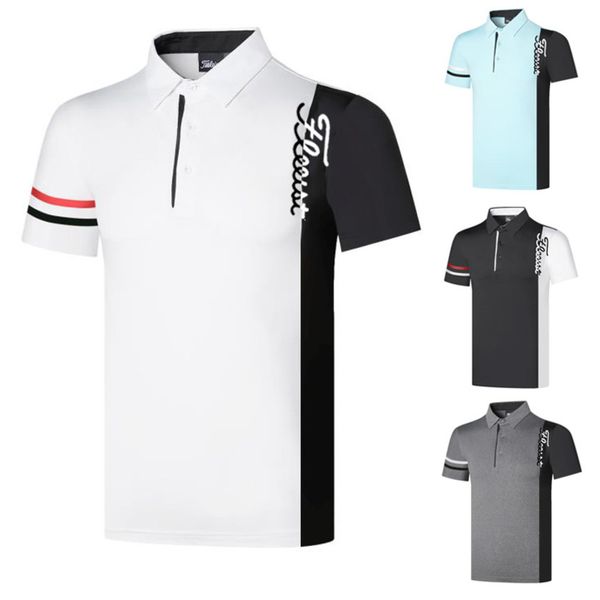 Men's golf shirt, summer sportswear, short sve T-shirt, quick drying, breathable polo, White;black
Men's golf shirt, summer sportswear, short sve T-shirt, quick drying, breathable polo, White;black