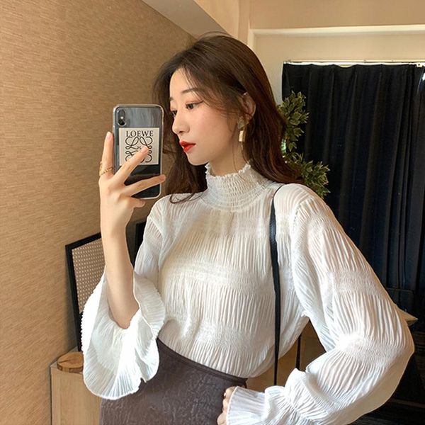 luck a 2021 new spring women loose blouses shirt female blouse long sleeve casual turtleneck puff sleeve style, White
luck a 2021 new spring women loose blouses shirt female blouse long sleeve casual turtleneck puff sleeve style, White