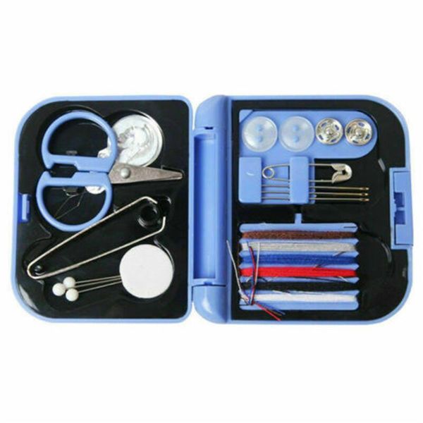 50#travel sewing kit thread needles mini case plastic scissors outdoor set, Black
50#travel sewing kit thread needles mini case plastic scissors outdoor set, Black