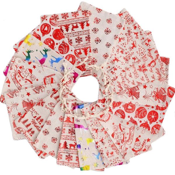 16pcs cotton linen christmas gift packaging bag children's candy tote bag christmas decoration double drawstring gift
16pcs cotton linen christmas gift packaging bag children's candy tote bag christmas decoration double drawstring gift