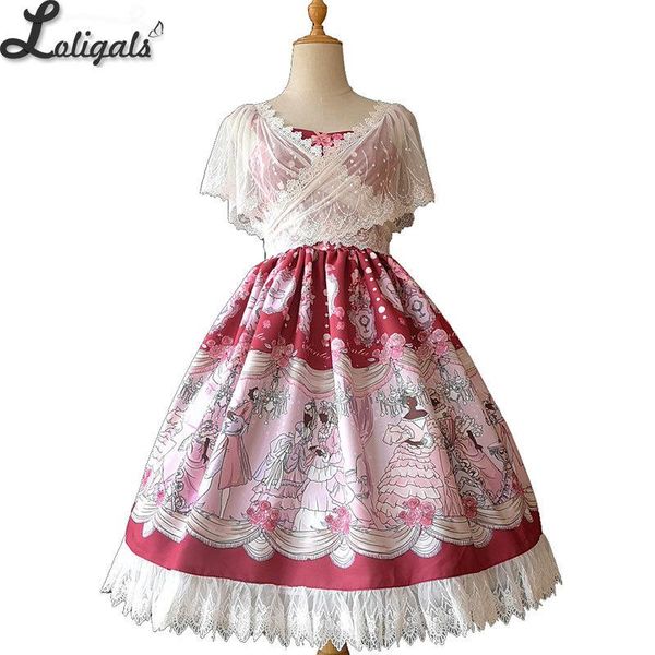 casual dresses the dancing party ~ sweet printed lolita dress with lace shrug by infanta, Black;gray
casual dresses the dancing party ~ sweet printed lolita dress with lace shrug by infanta, Black;gray
