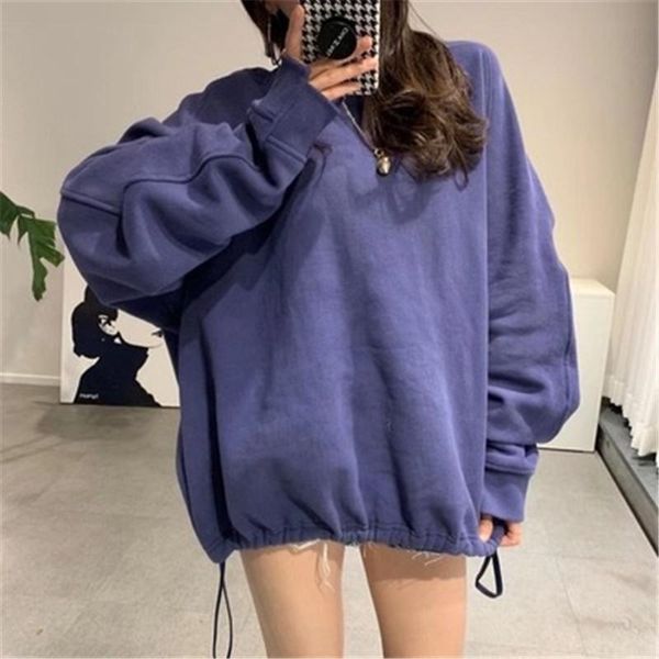 women's hoodies & sweatshirts women casual sweatshirt korean style solid o-neck long sleeve oversized warm pullover drawstring fluffy, Black
women's hoodies & sweatshirts women casual sweatshirt korean style solid o-neck long sleeve oversized warm pullover drawstring fluffy, Black