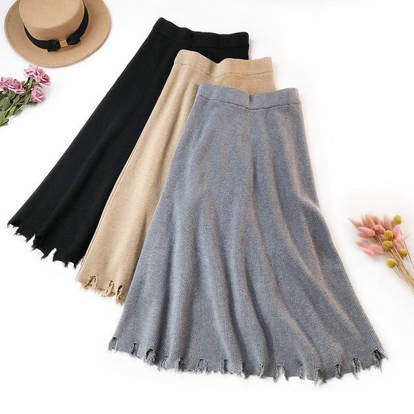 skirts women knitted skirt tassel high waist saias jupe femme long faldas mujer midi winter warm ruffle loose sweater, Black
skirts women knitted skirt tassel high waist saias jupe femme long faldas mujer midi winter warm ruffle loose sweater, Black
