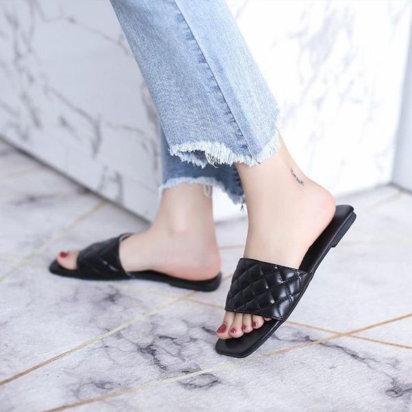 women square toe slippers ladies pu soft soled casual sandals summer outside beach shoes fashion 2021 new woman slides female, Black
women square toe slippers ladies pu soft soled casual sandals summer outside beach shoes fashion 2021 new woman slides female, Black