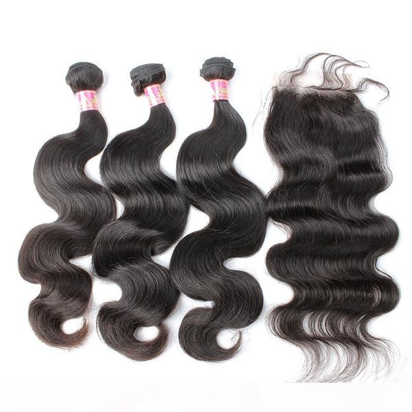 malaysian virgin hair 3 hair bundles with 1 closure natural color human body wave hair weaves bella, Black
malaysian virgin hair 3 hair bundles with 1 closure natural color human body wave hair weaves bella, Black