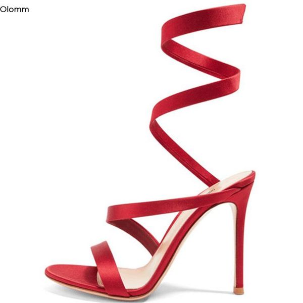 dress shoes olomm women satin sandals thin high heels concise open toe gorgeous red party us plus size 5-15, Black
dress shoes olomm women satin sandals thin high heels concise open toe gorgeous red party us plus size 5-15, Black